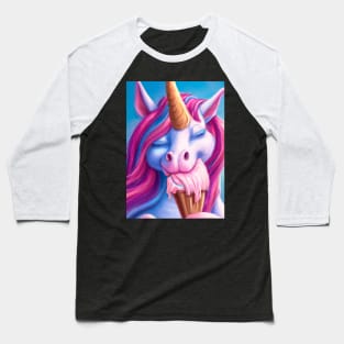 Ice Cream Unicorn Baseball T-Shirt